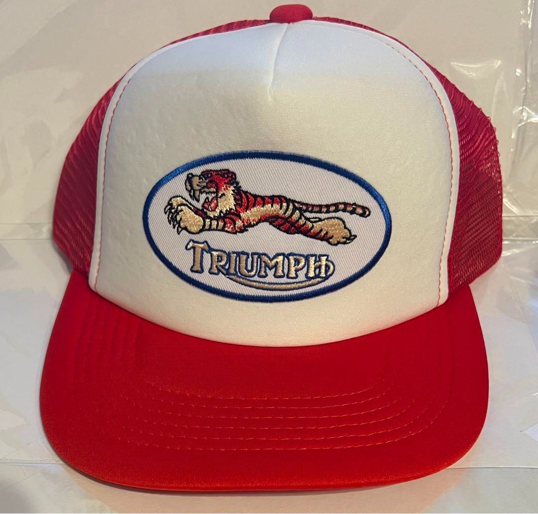 hamabe24様 リクエスト 2点 まとめ商品triumphメッシュキャップ トライアンフオフィシャルメッシュキャップ：WORKSHOP TRUCKER