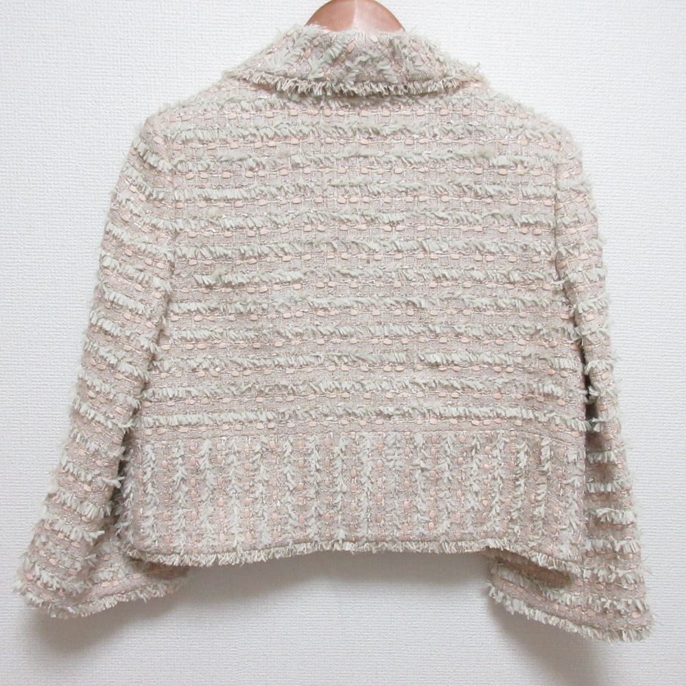 美品 FOXEY BOUTIQUE フォクシーブティック Jacket Peach Shake