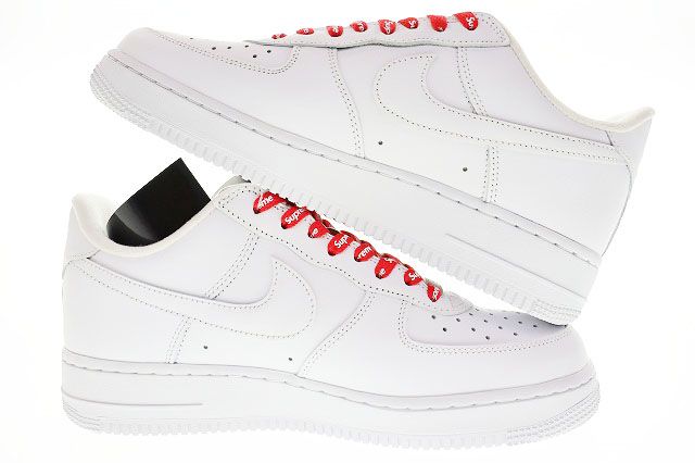 ナイキ NIKE AIR FORCE 1 LOW SP SUPREME 2022 26.5cm WHITE CU9225 ...