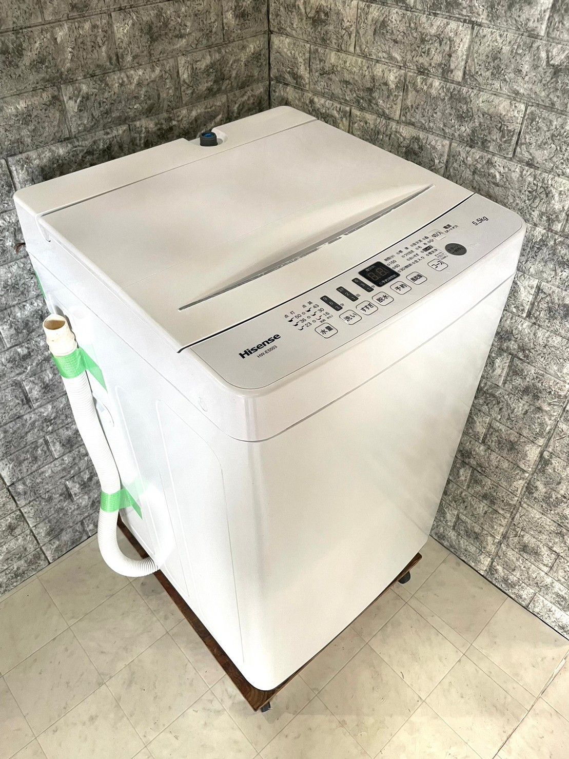 ハイセンス 5．5kg全自動洗濯機 オリジナル ホワイト HW-E5503 - 生活家電