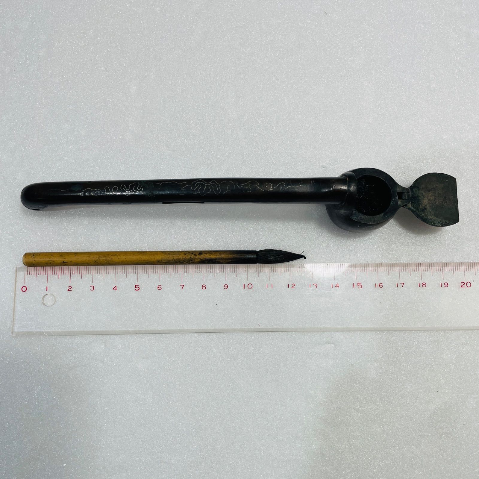 矢立（やたて） 携帯用筆入 模様入 アンティーク 骨董品 レトロ
