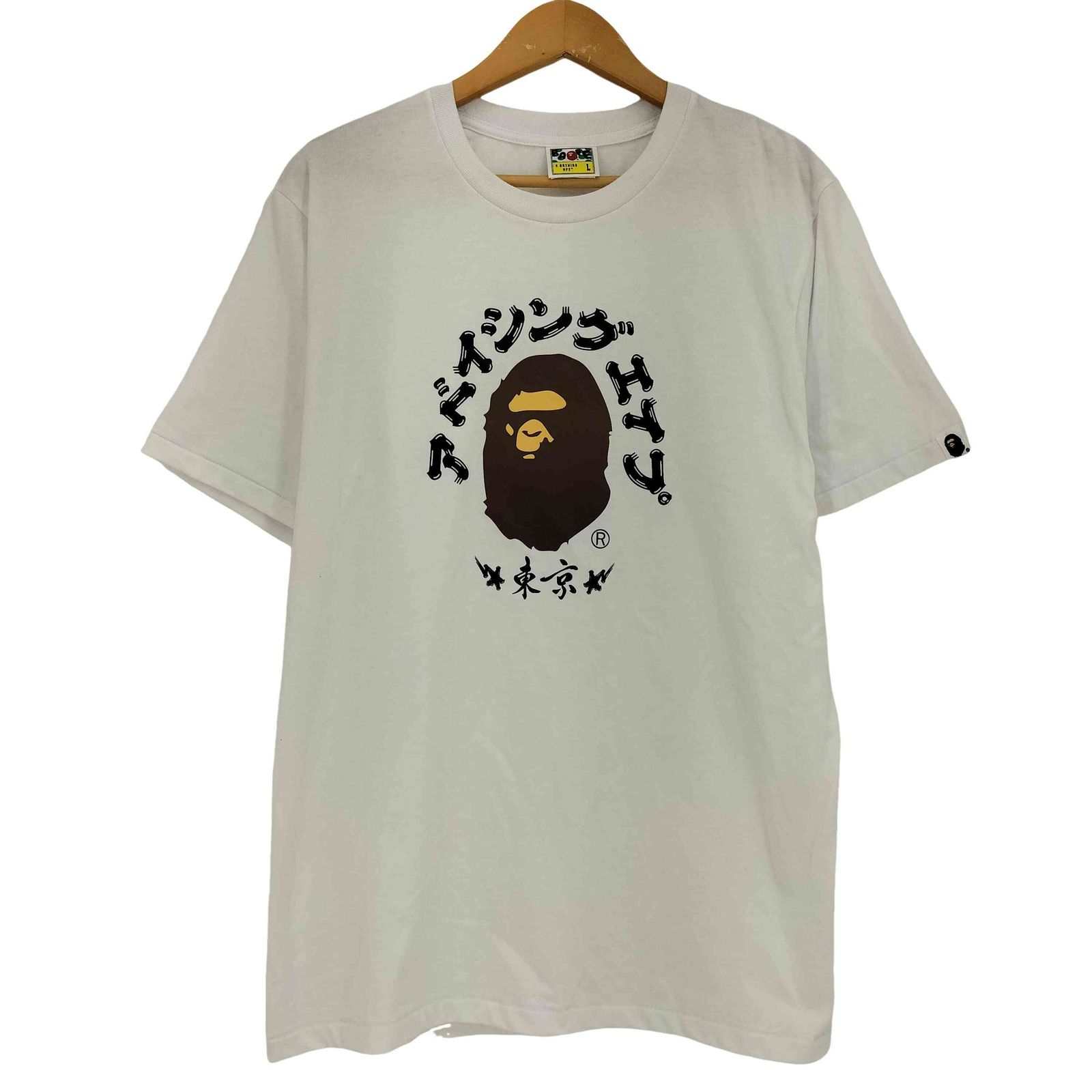 アベイシングエイプ A BATHING APE 東京 クルーネックTシャツ メンズ JPN：L 