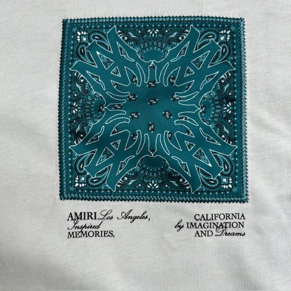 AMIRI アミリ MA BANDANA SILK APPLIQUE Tee 半袖 Tシャツ