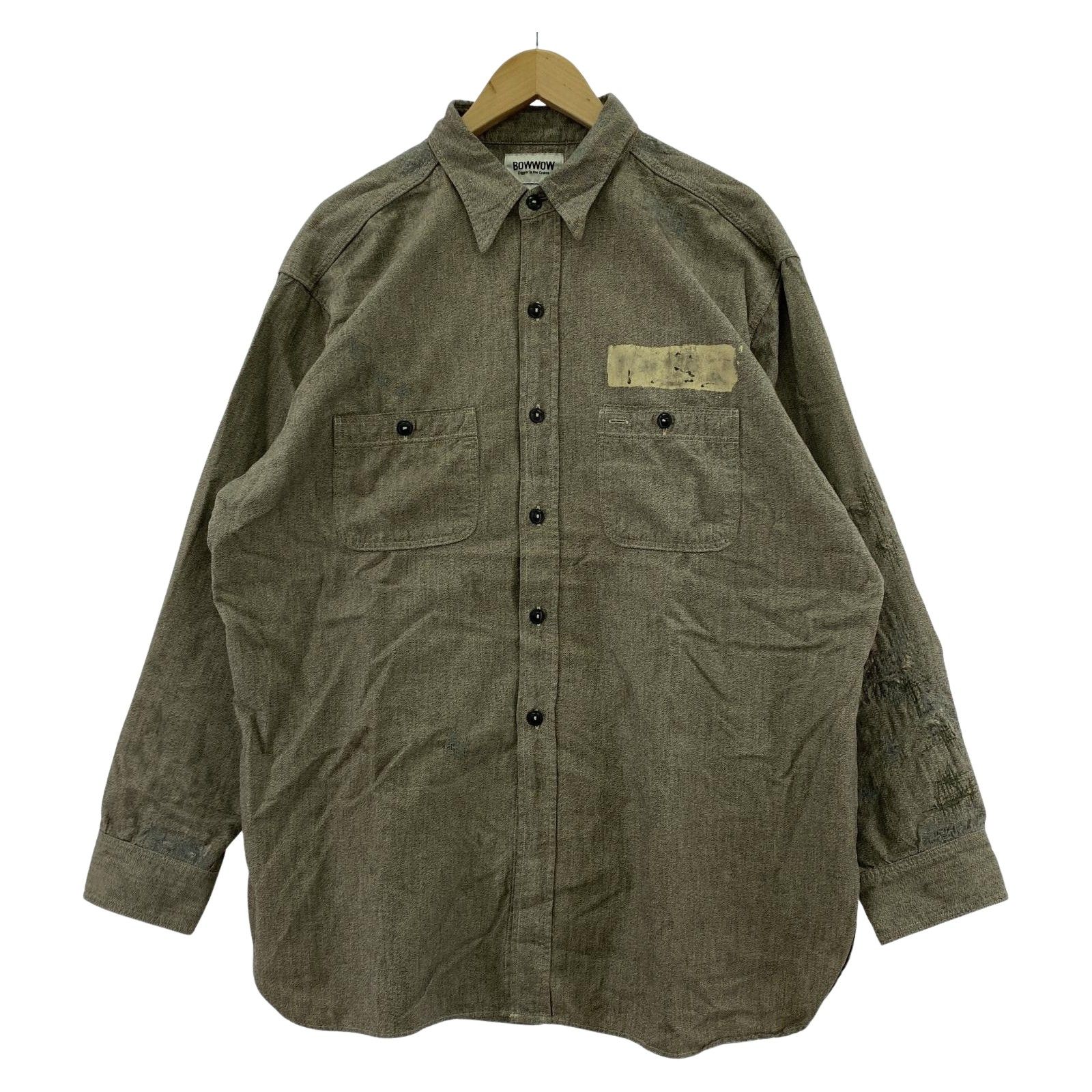 BOW WOW 長袖シャツ 24AW PRISONER BLACKシャンブレーシャツ L