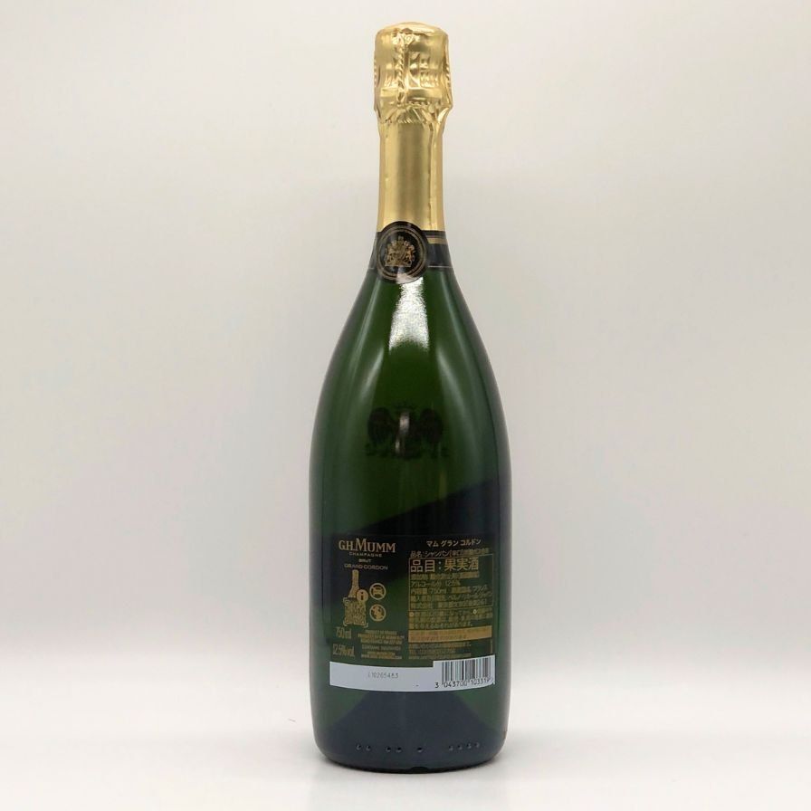 6本セット】G.H.MUMM(マム)グランコルドン ブリュット 12.5 6本セット】G.H.MUMM(マム)グランコルドン ブリュット 12.5