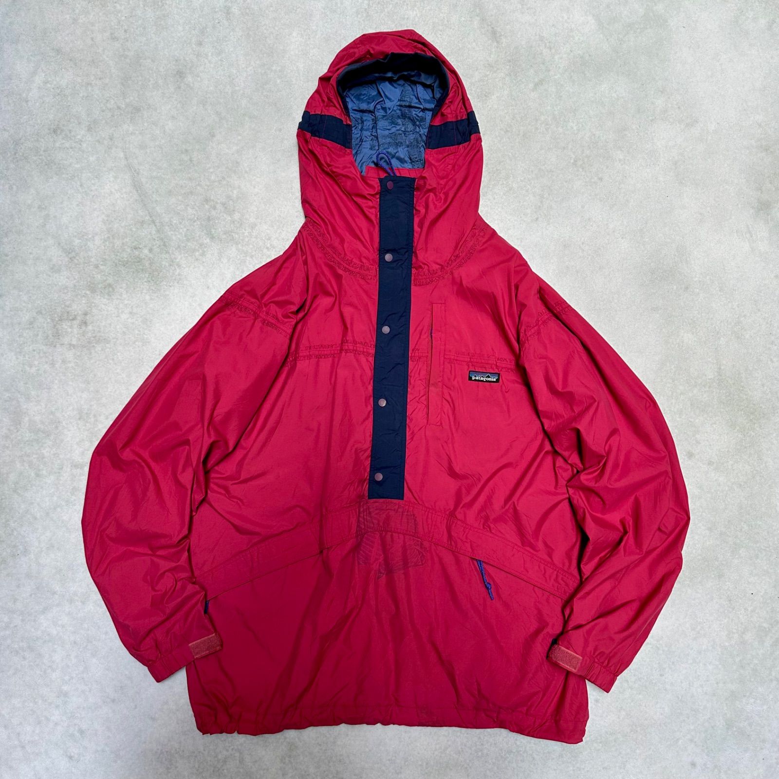 patagonia ハーフジップ ナイロンジャケット L レッド 97's パタゴニア ナイロンハーフジップジャケット レッド L
