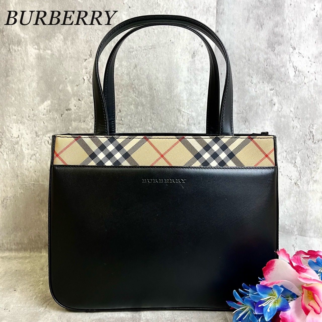 ✨良品✨ BURBERRY バーバリー ハンドバッグ トートバッグ ノバ