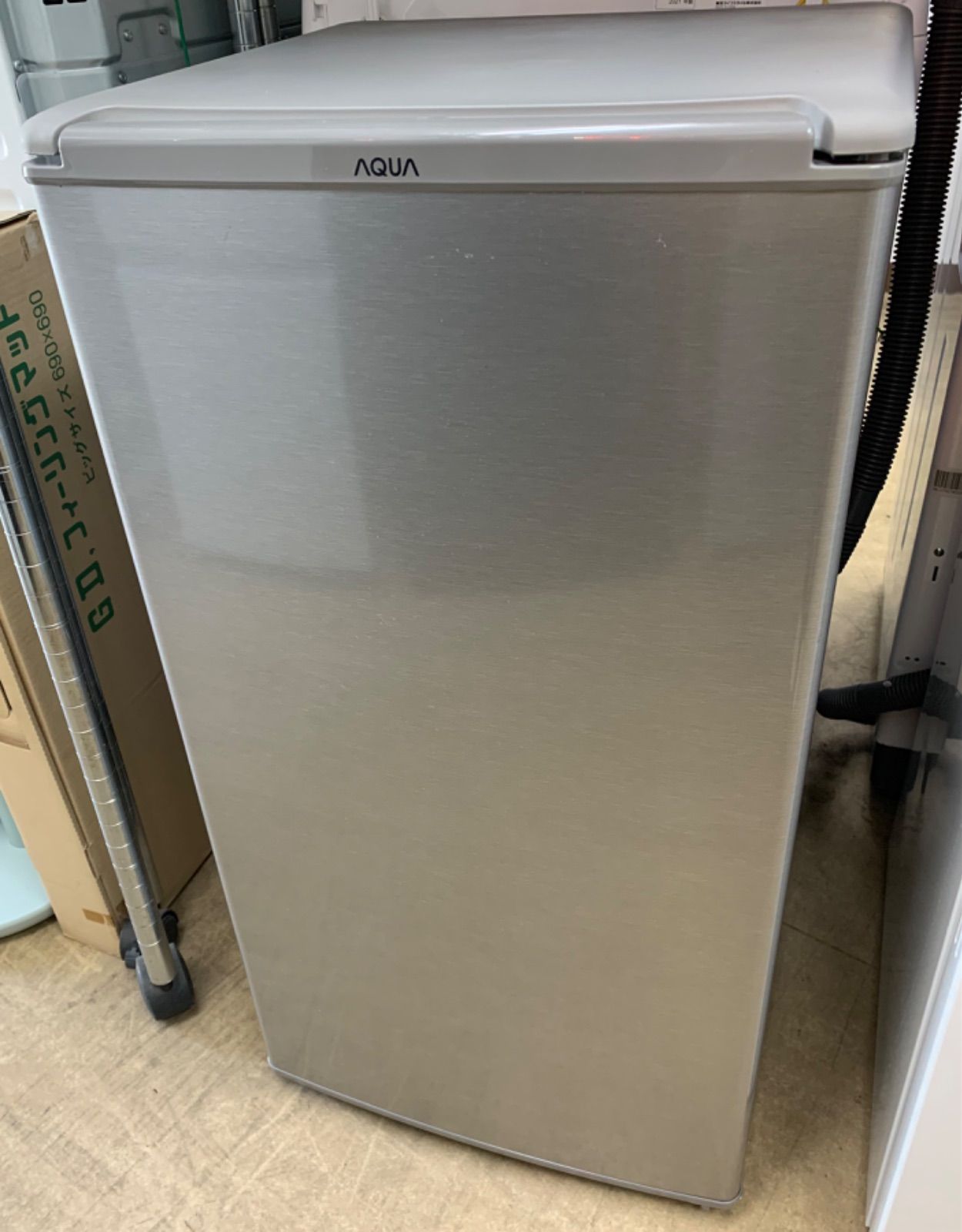 ◇AQUA 冷蔵庫 75L 1ドア ブラッシュシルバー AQR-8K2(S) - メルカリ
