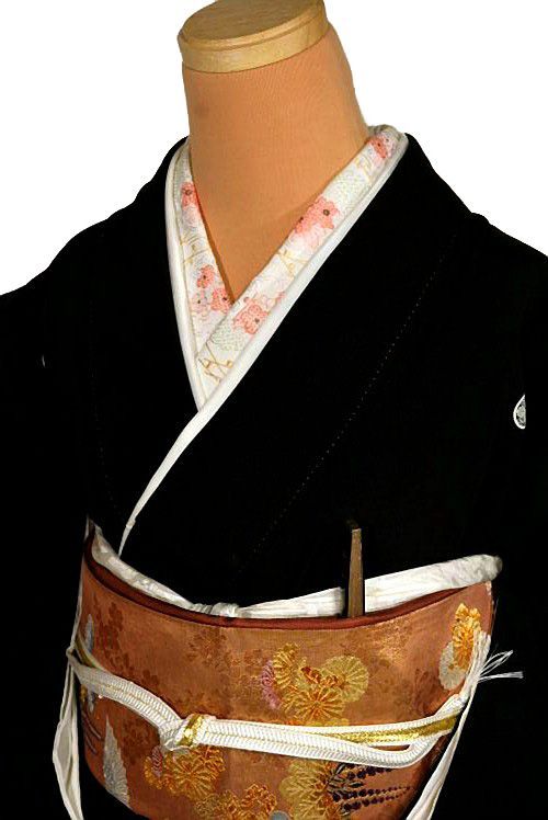 黒留袖 着物 送料無料 最高峰 本場加賀友禅作家 稲荷茂雄 鶴 比翼付 身丈153cm 裄62cm クリーニング済 正絹 結婚式 T3640