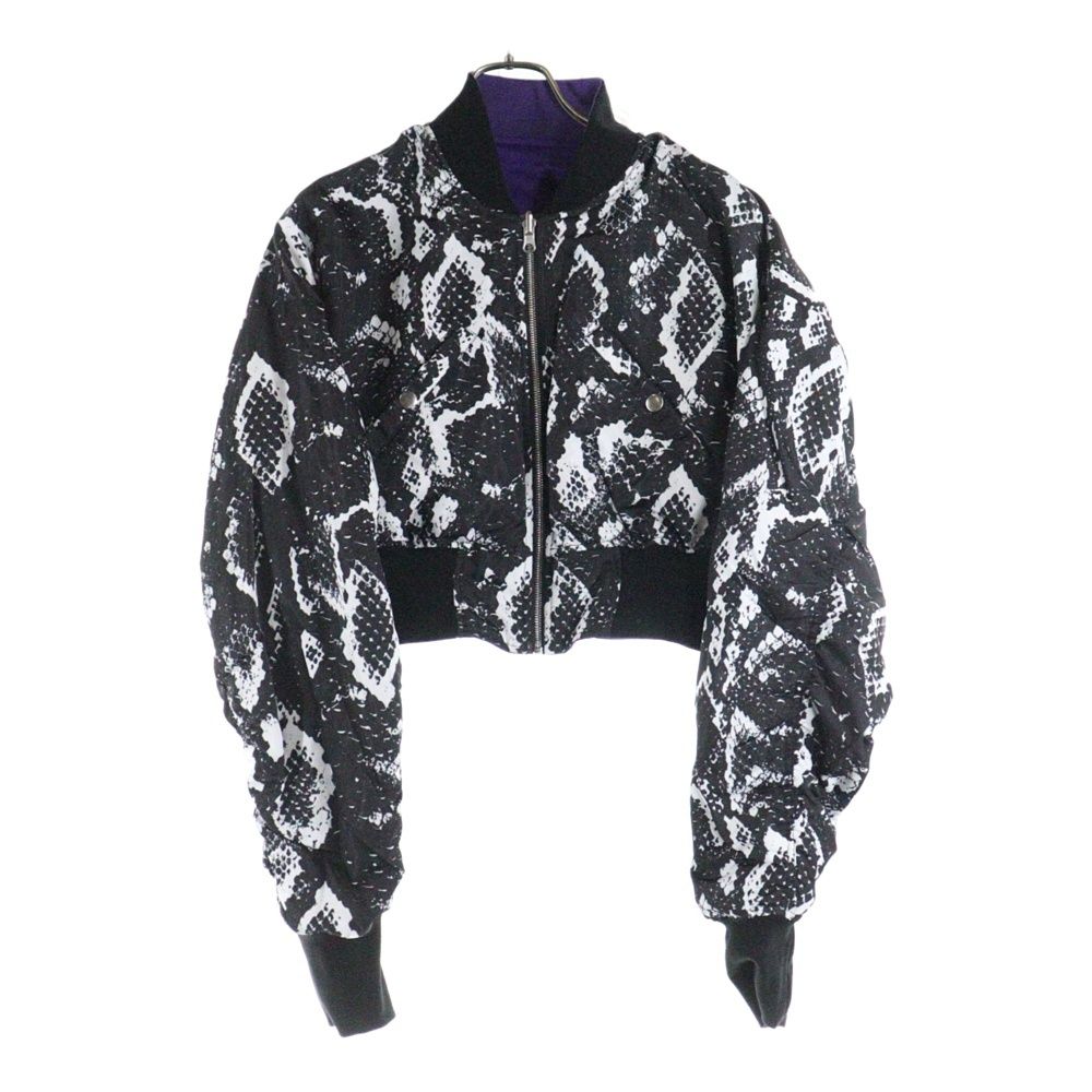 STUDIO R330 ステュディオ アール スリーサーティー リバーシブルショートボンバージャケット レディース MA1ジャケット R330-58JK パープル GULLKHAN_COM