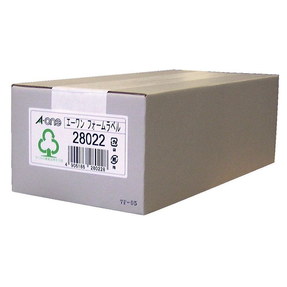 ししページ エーワン コンピュータフォームラベル 5面 500枚 28022 （1点）