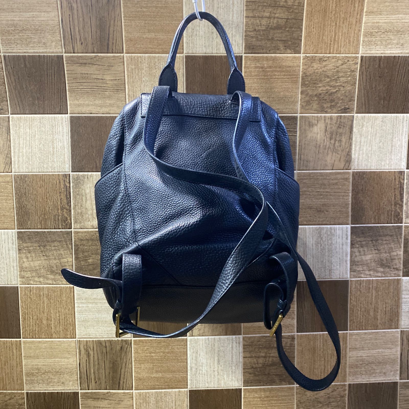 TORY BURCHトリーバーチ バックパック リュック 鞄 レザー 黒 ブラック