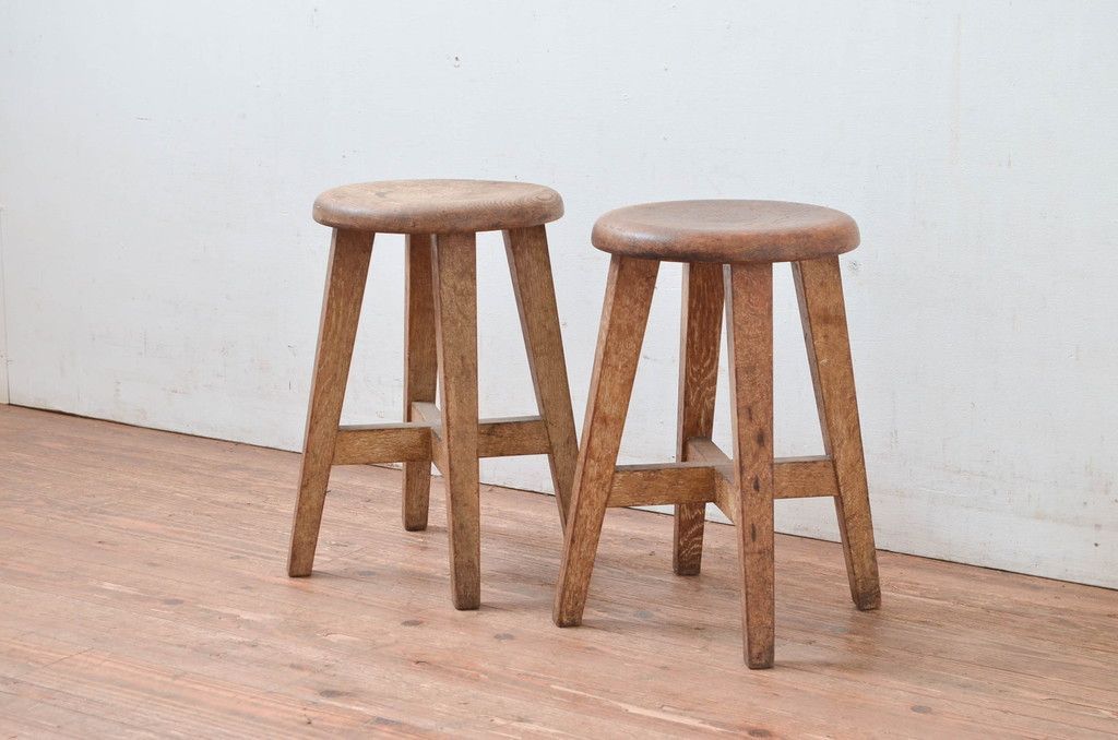 アンティーク スツール 椅子 レザー ハイチェア 2脚 丸椅子 いす イス アンティーク スツール2脚 アンティーク スツール 椅子 レザー