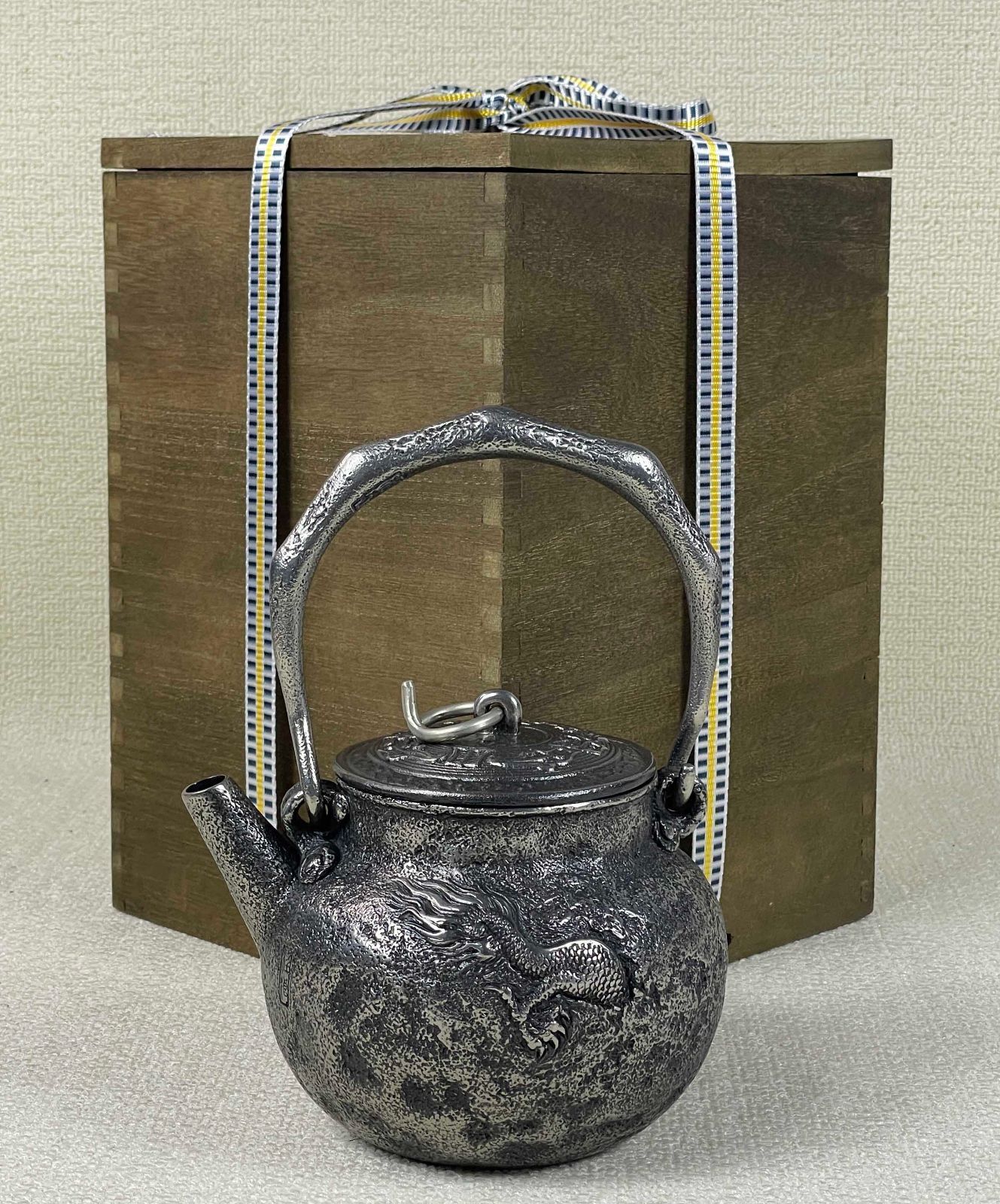 セットアップ 鉄瓶 新品・正規品】雨宮宗作 純砂鉄 日本伝統工芸 専用箱付 工芸品