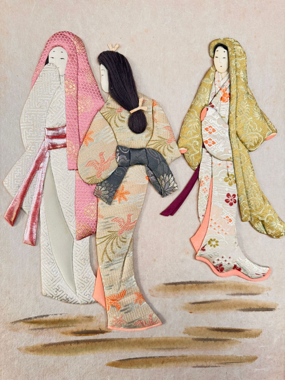 押絵　押し絵　美人画　浮世絵　日本絵画　アート 押絵 押し絵 美人画 浮世絵 日本絵画 アート