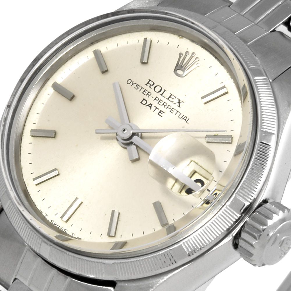 ロレックス ROLEX 6517 オイスターパーペチュアル 18番台(1965年頃製造) 腕時計 シルバー文字盤 レディース【中古】