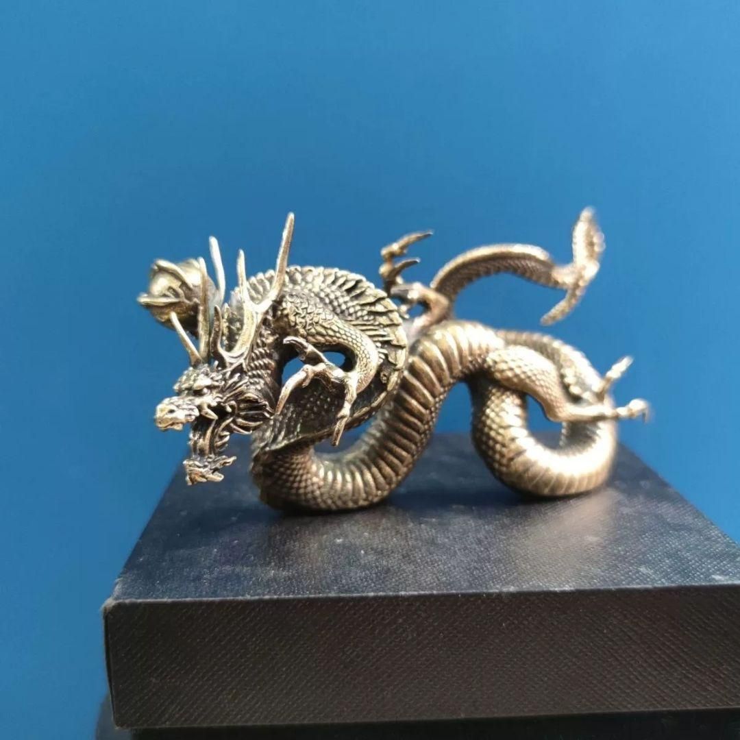 中国 竜 工芸品 美術品 置物 銅製 神龍 中国龍 鎮宅 辟邪 開運 風水