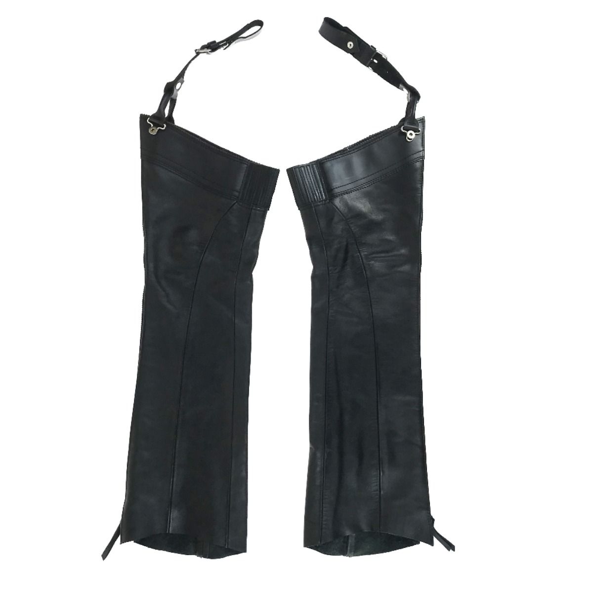 KADOYA カドヤ BLACK CURVY 革チャップス レディース ブラック S KADOYA カドヤ BLACK CURVY 革チャップス レディース ブラック S