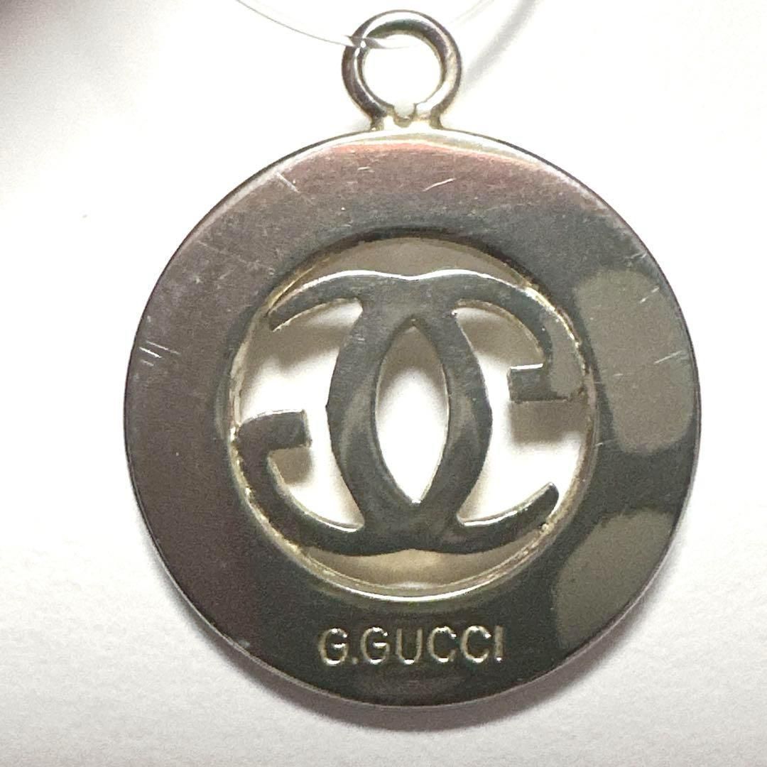 オールドグッチ GUCCI ペントップ チャーム シェリーライン GGロゴ