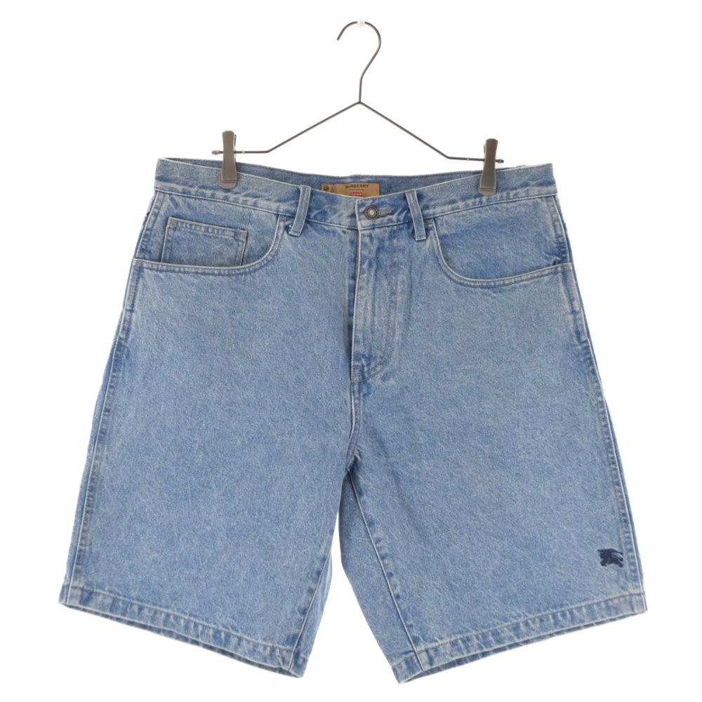 SUPREME (シュプリーム) 22SS×BURBERRY Denim Short ロゴ刺繍デニム