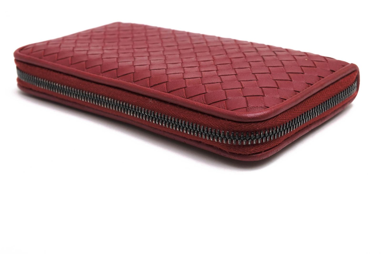 gir3＊ 　BOTTEGA VENETA 赤 レザー 長財布 gir3＊ BOTTEGA VENETA 赤 レザー 長財布 BOTTEGA VENETA ボッテガ