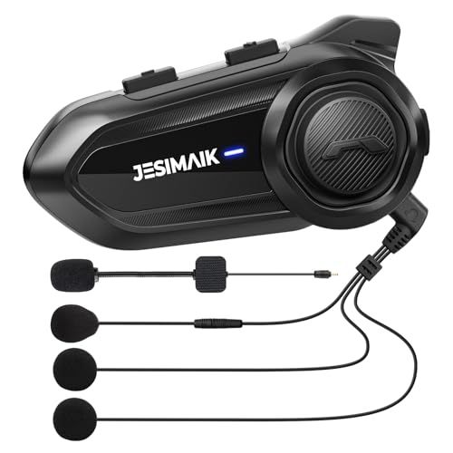 JESIMAIK バイク インカム R18Lite バイク用インカム 2人同時通話 6台接続 FMラジオ 音楽共有 4種音楽効果 25H連続使用 7mm耳に快適スピーカー HIFI音質 通信距離1500m Qualcommチップ 通信自動復帰 IP67防水mp