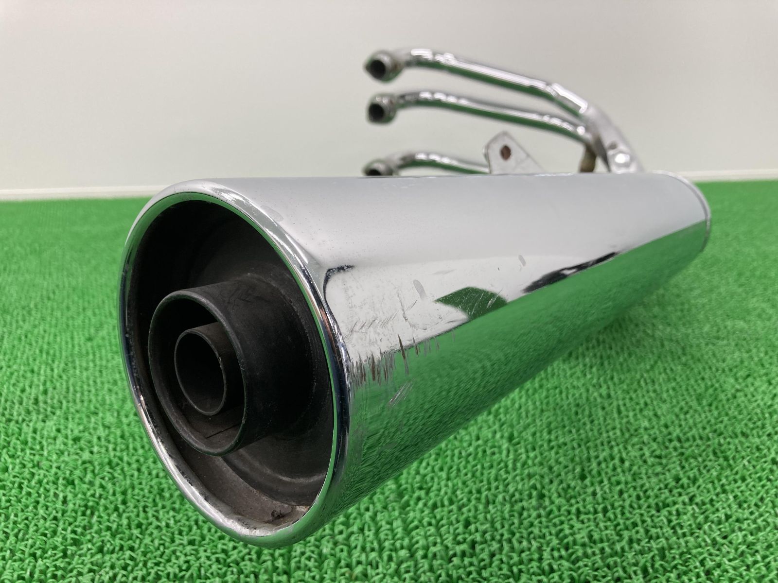 XJR400 マフラー 4HM ヤマハ 純正 中古 バイク 部品 初期型 修復