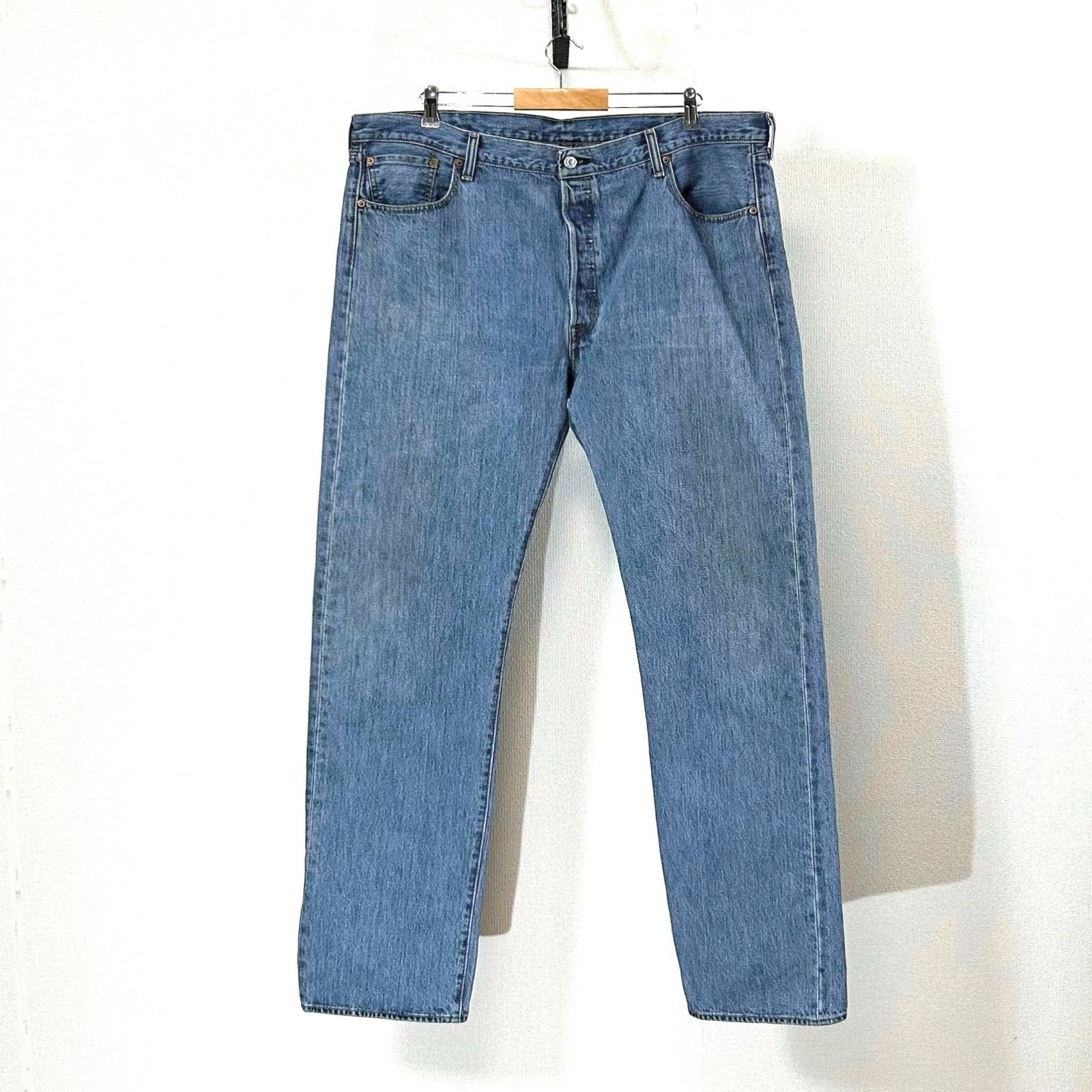 リーバイス501LEVI'Sデニムパンツw42大きいサイズバギーレザー革