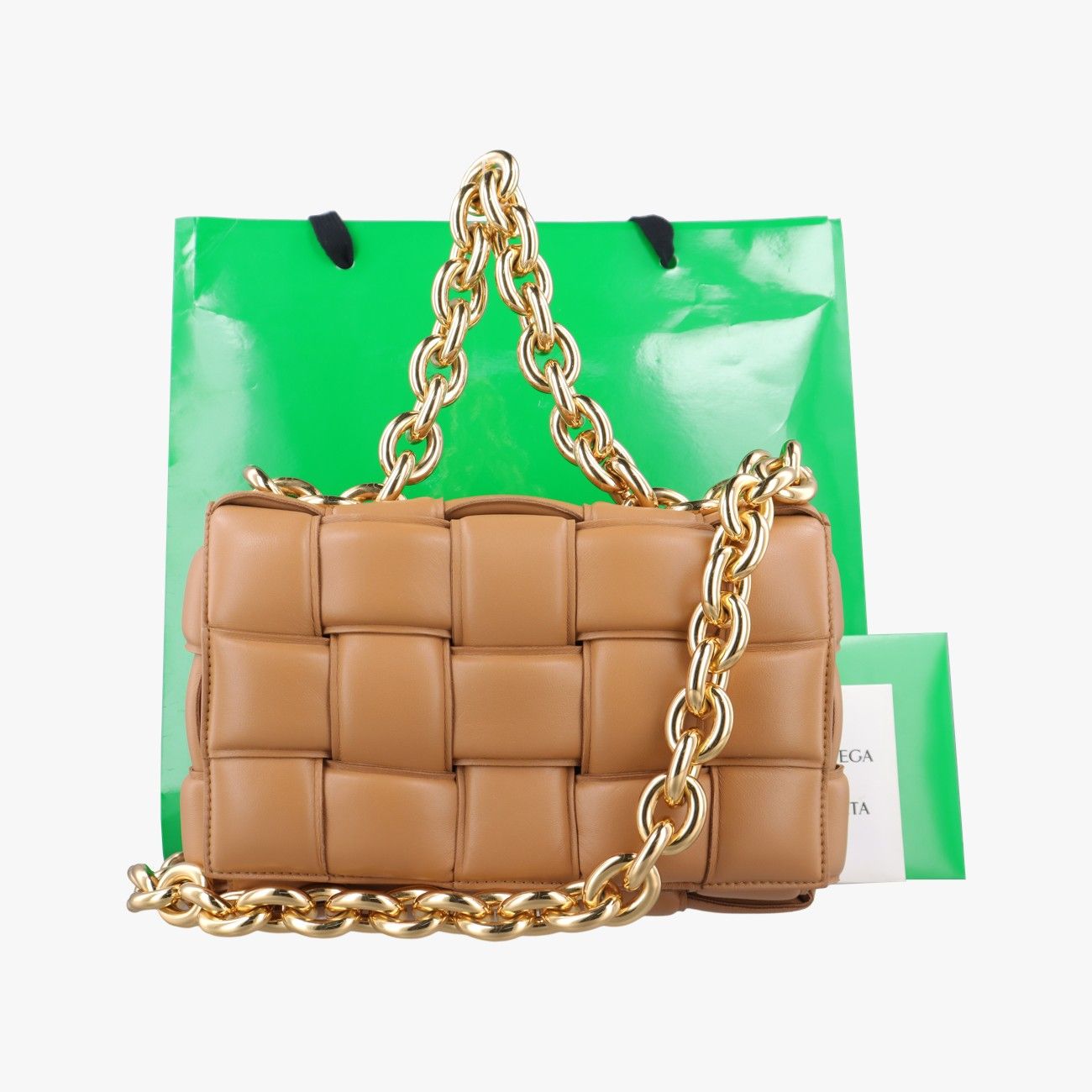 ボッテガヴェネタBottega Venetaザ チェーン カセット イエロー ラムスキン B09788408F