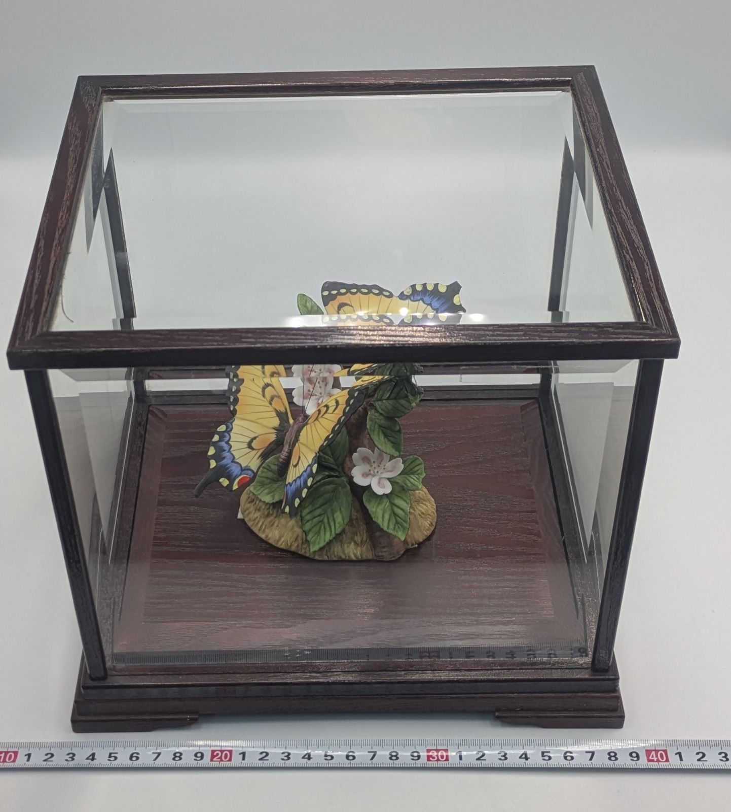 Ceramic Art Collection DAITO製 陶器製 蝶の置物 オブジェ アゲハ蝶