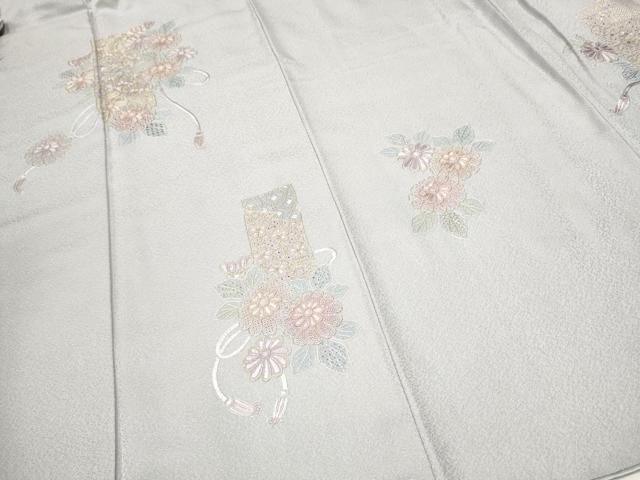 平和屋着物▽中国三大刺繍 スワトウ相良刺繍 総刺繍 訪問着 短冊