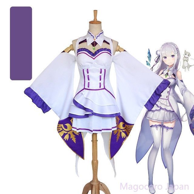 コスプレ衣装 エミリア リゼロ コスチューム アニメ
