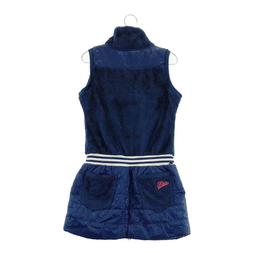 サイズ：M FILA GOLF フィラゴルフ 裏起毛 ボア 中綿 ジップワンピース