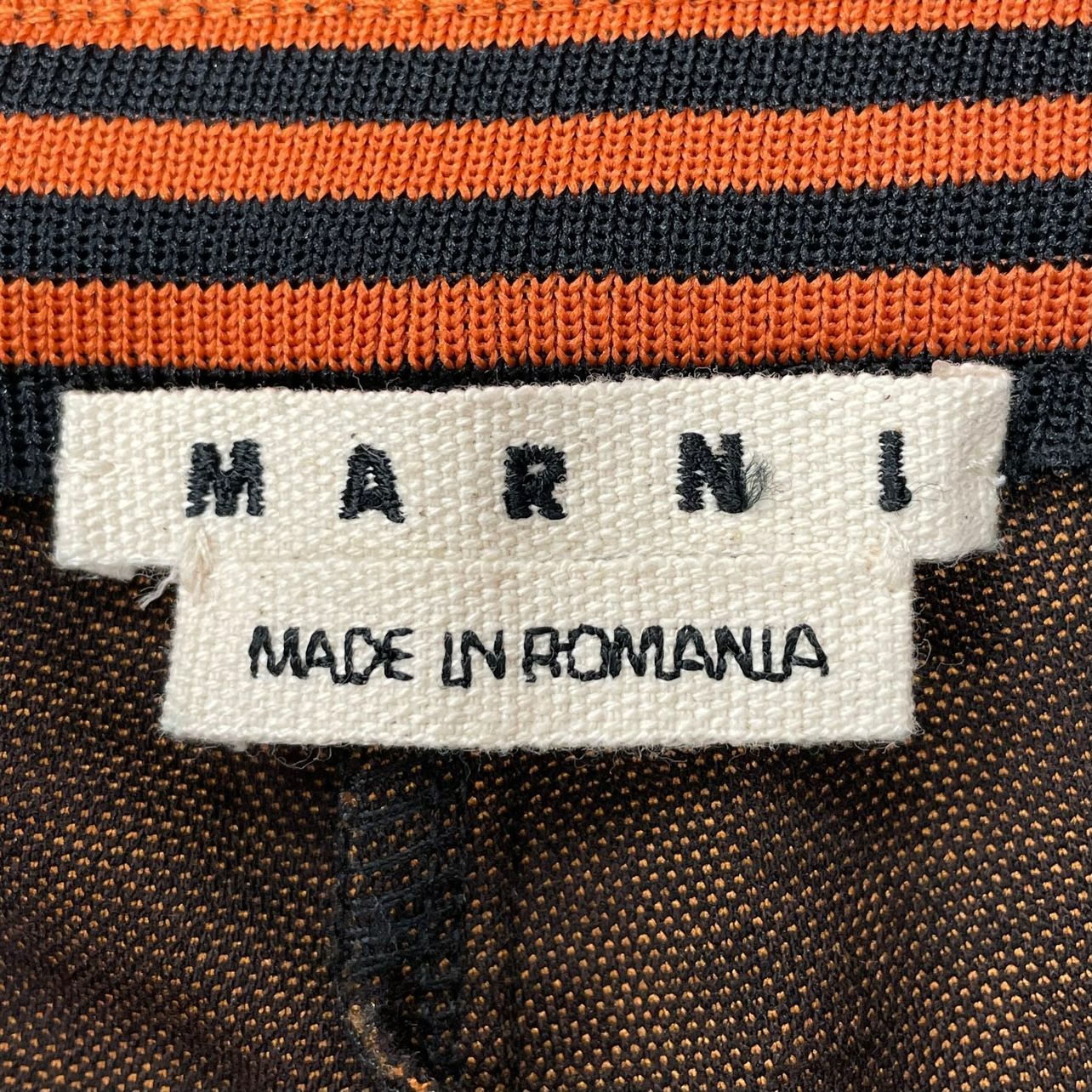 MARNI 22SS ジャガードパンツ チェック フレア トラックパンツポリエステル100％