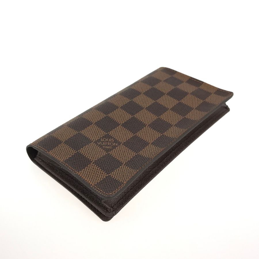 ルイ・ヴィトン LOUIS VUITTON ダミエ ポルト カルト クレディ 円 札入れ N60825 エベヌ PVC レディース財布 te【中古】