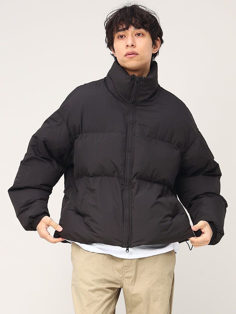 Ko‘ｓ (コズ) 無地 フルジップ 中綿 ジャケット SZ221024N1 ブラック