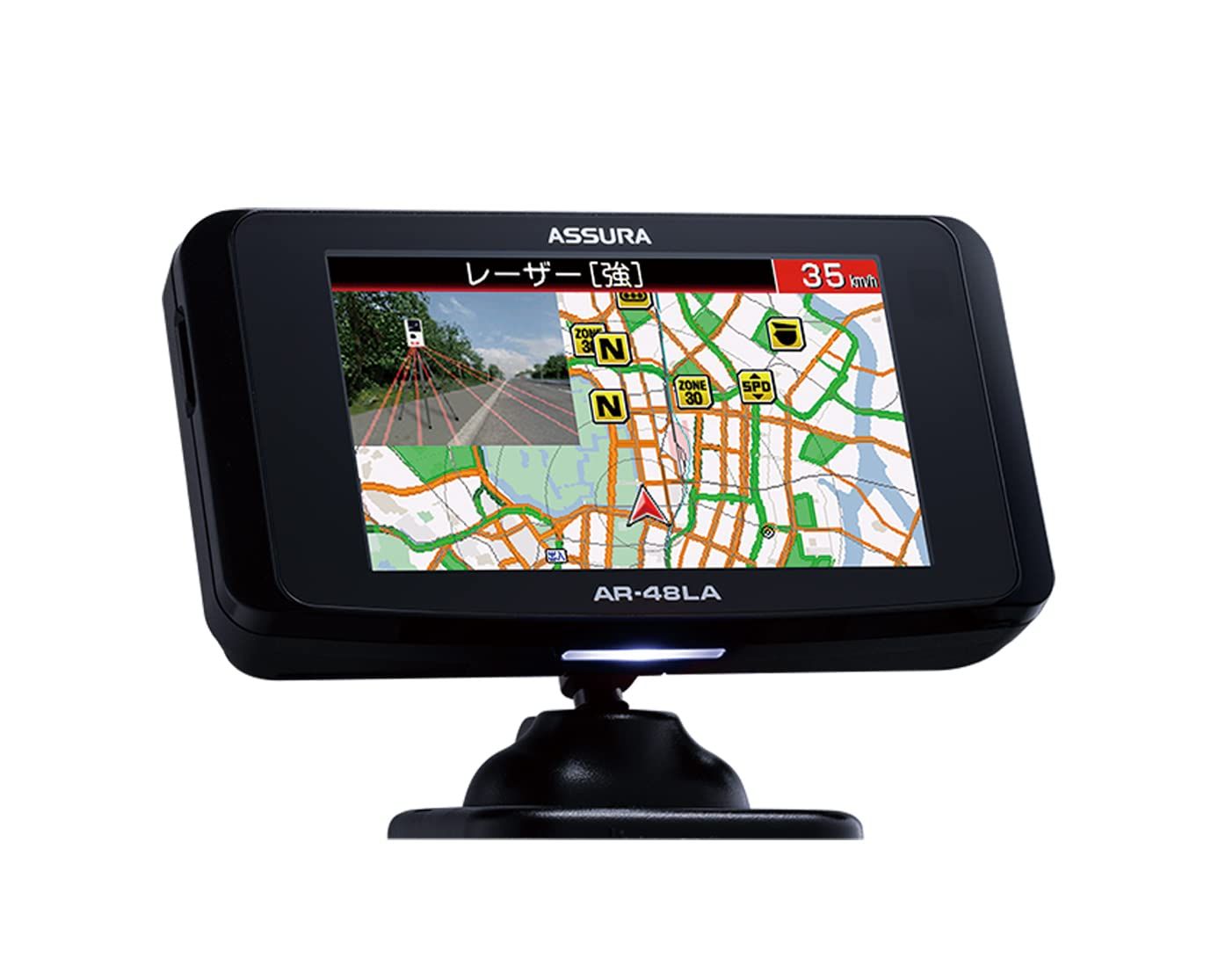 セルスター レーザー光対応 GPSレーダー探知機 液晶 AR 48 LA 一体型 18バンド トリプルセンサー ゾーン30対応 OBDII対応 3 2インチ GPSデータ更新無料 ドライブレコーダーと相互通信 フレデリックスレンズVer 2 3年保証 C