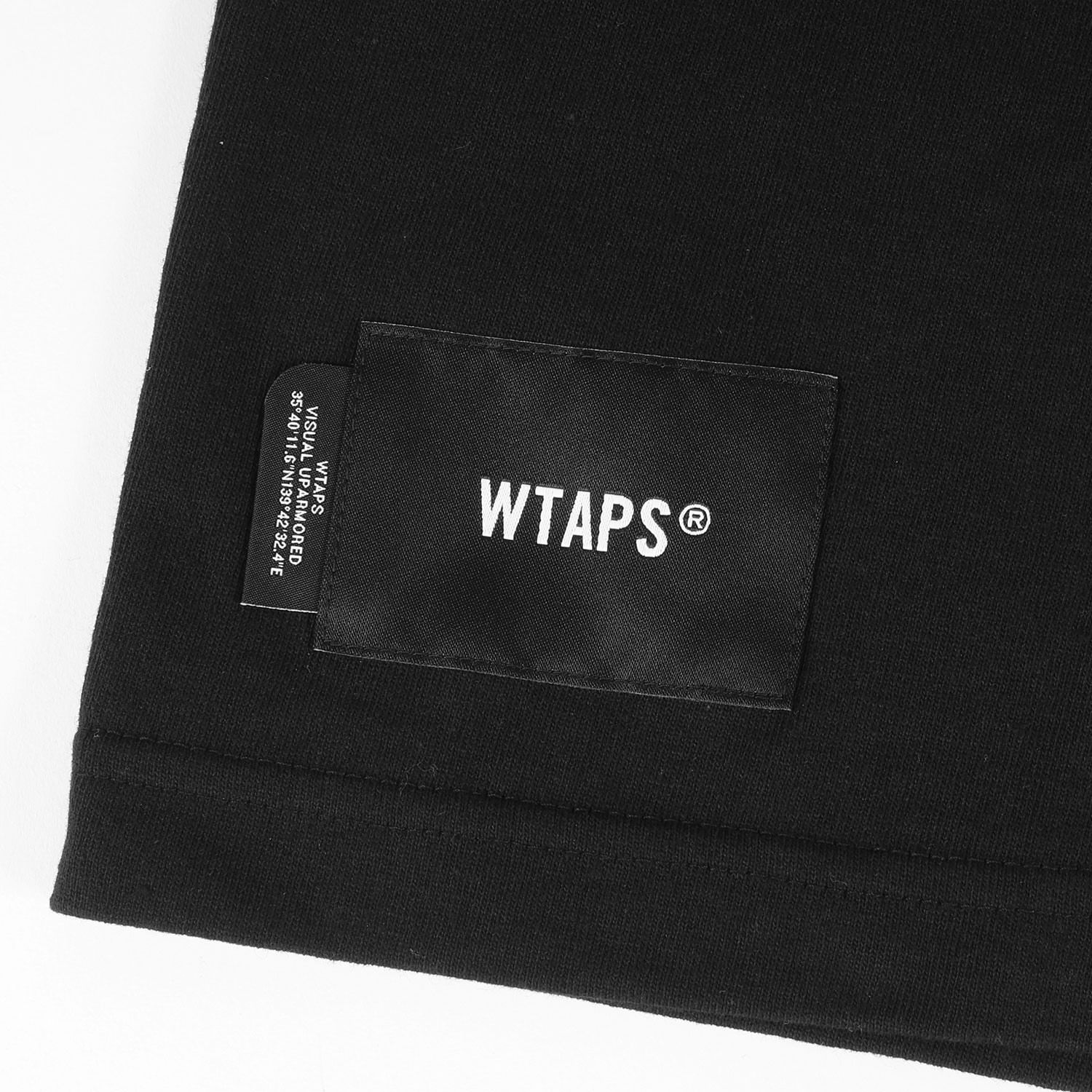 新品 WTAPS ダブルタップス Tシャツ サイズ:S 22SS ロゴ プリント RANSOM SS COTTON 221ATDT-STM09S  クルーネック 半袖 ブラック 黒 トップス カットソー カジュアル ブランド ストリート