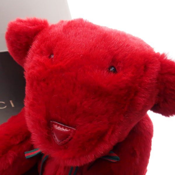 GUCCI - 美品 GUCCI グッチ テディベア くま ぬいぐるみ GG ベージュ 本物 GUCCI - GUCCI グッチ GGキャンバス テディベア 7077722