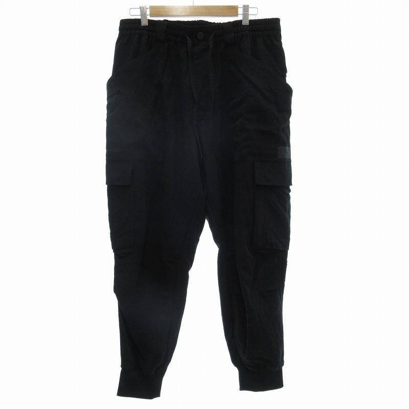 Y-3リブイージーパンツSサイズ黒 ワイスリー