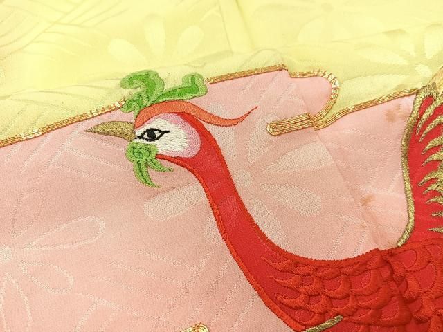 十三参り 子供 平和屋着物∵女の子 駒刺繍 金彩 祝着 孔雀花文 暈し染め 逸品 飾花文 女の子 絞り DAAR6475ma 金銀彩 平和屋着物□極上 祝着・長襦袢(無双仕立て)セット