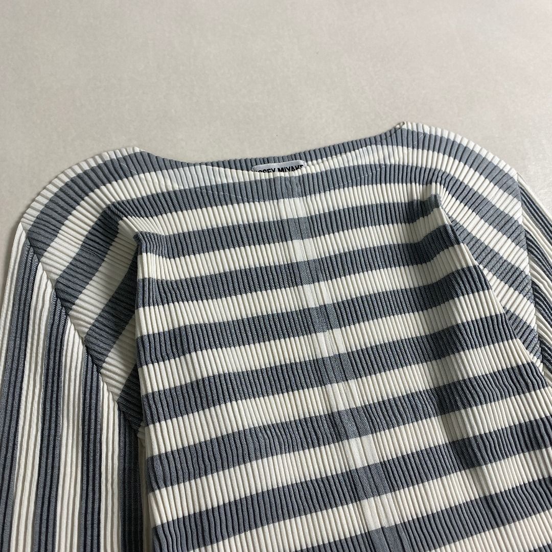 ボーダー プリーツ