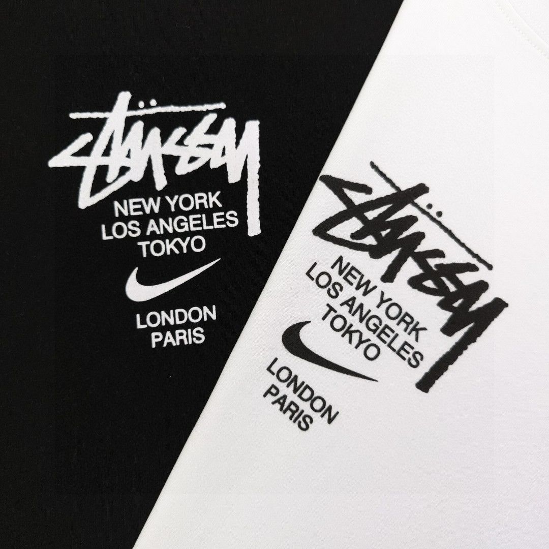 新品未使用 Nike x Stussy ナイキ x ステューシー ステューシー ダイス Tシャツ ホワイト 男女兼用 2色選択可能