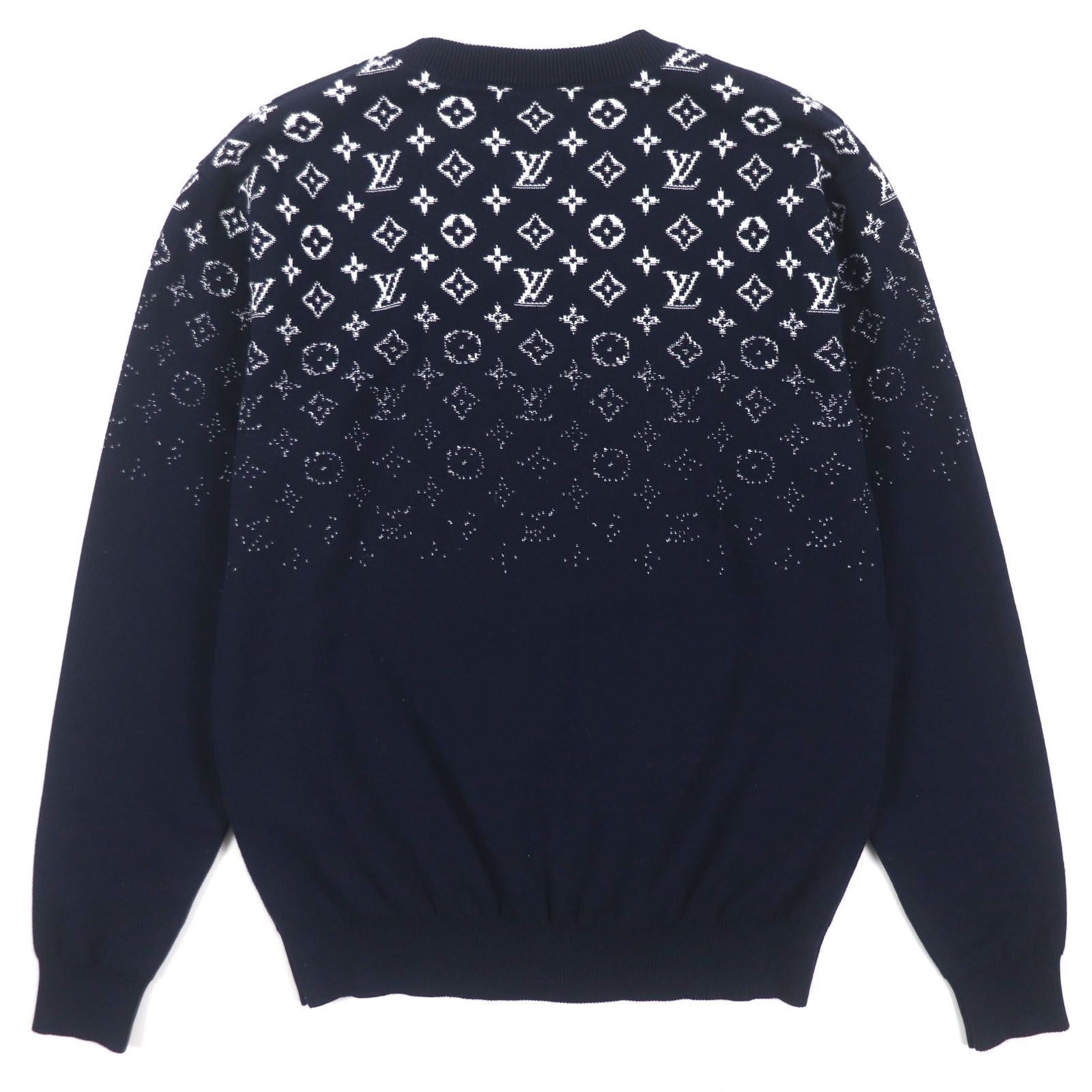 【最終値下げ】Louis Vuitton ニットセーター ネイビー/イエロー 最終値下げ】Louis Vuitton ニットセーター ネイビー/イエロー
