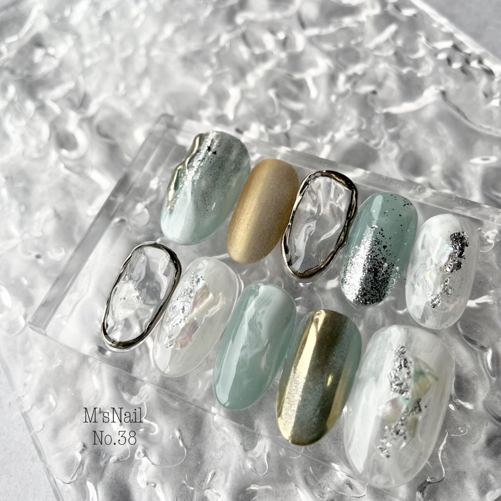 日本特売成人式ネイル 白無垢やレース振袖ネイルに 結婚式水引ネイル ネイルチップ・付け爪