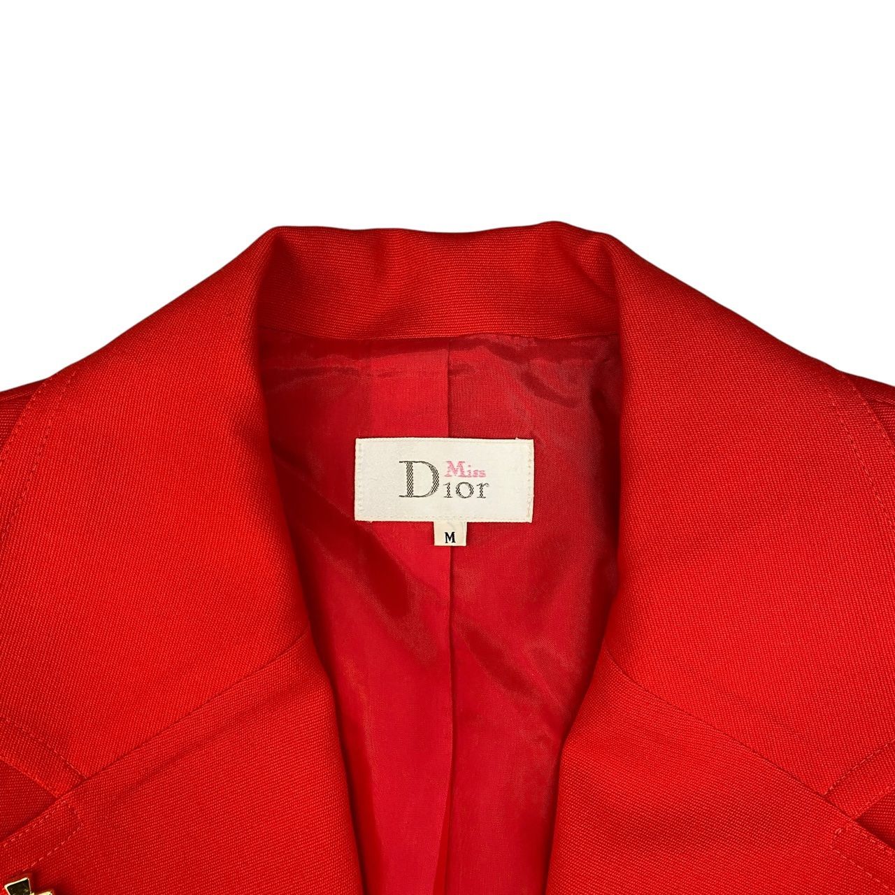 ☆EM0468 MISS Dior ミス ディオール スーツ 赤 Mサイズ
