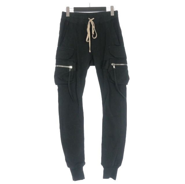 リックオウエンス Rick Owens 19AW CARGO JOG カーゴジョグ ドローストリングパンツ 38 ブラック 黒 RP19F5306-BA 正規