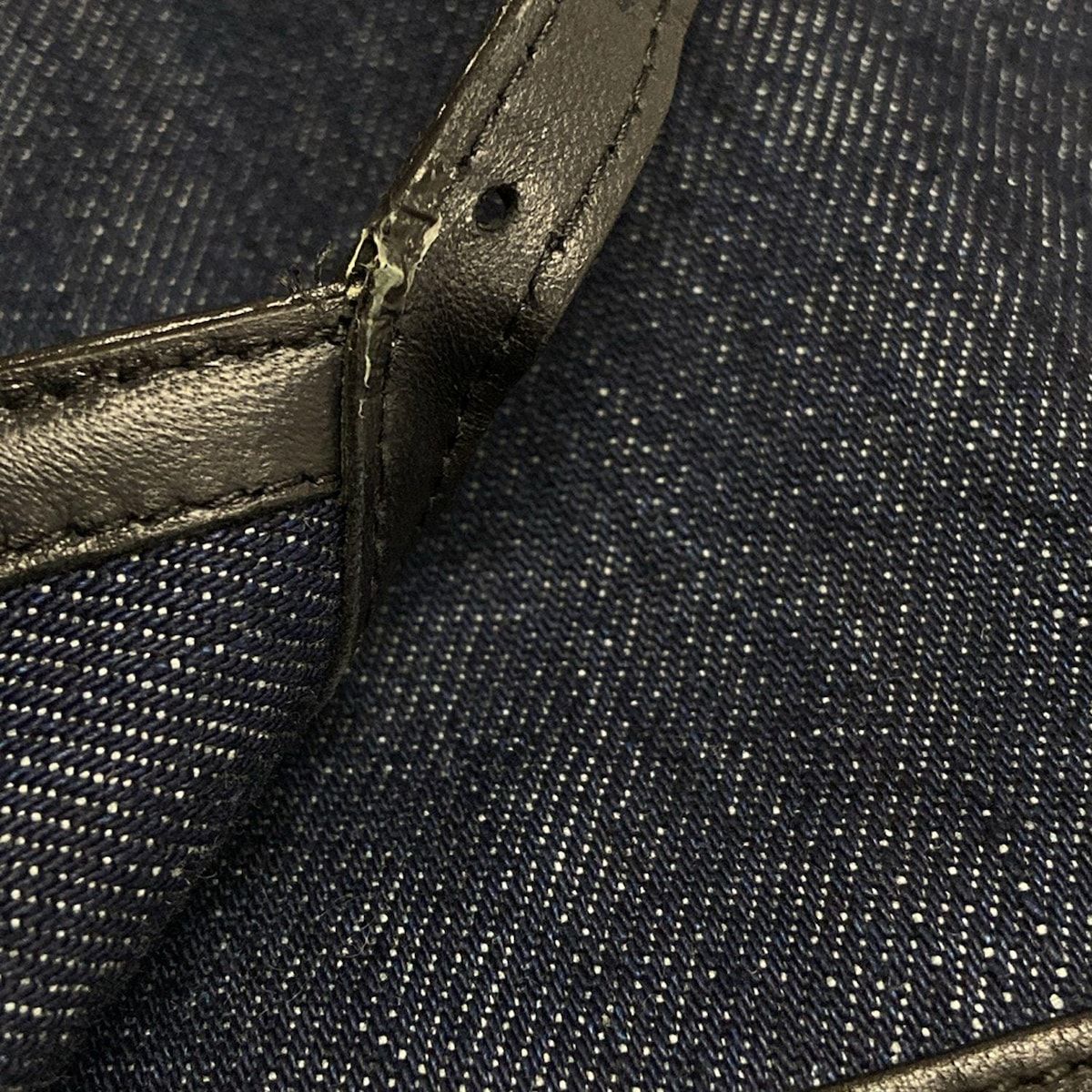 ネイビー×黒 コットン