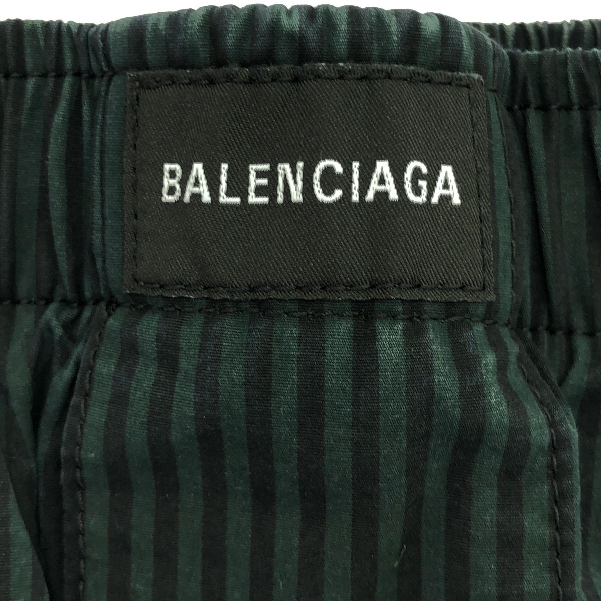 BALENCIAGA バレンシアガ 19AW ストライプコットンロングパンツ
