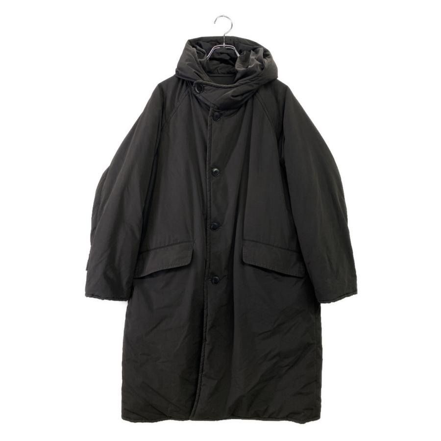 16AW COMOLI サイズ2 Hooded Coat 黒 ブラック COMOLI Cotton silk hooded coat, Brown – Navyblue